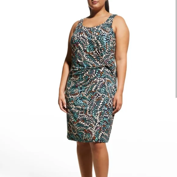 Formal Emerald Green Nordstrom Rack Nordstrom Plus Dress NIC+ZOE Dresses  Nwt Nic Zoe Mosaic Dots Dress Size 3x Poshmark